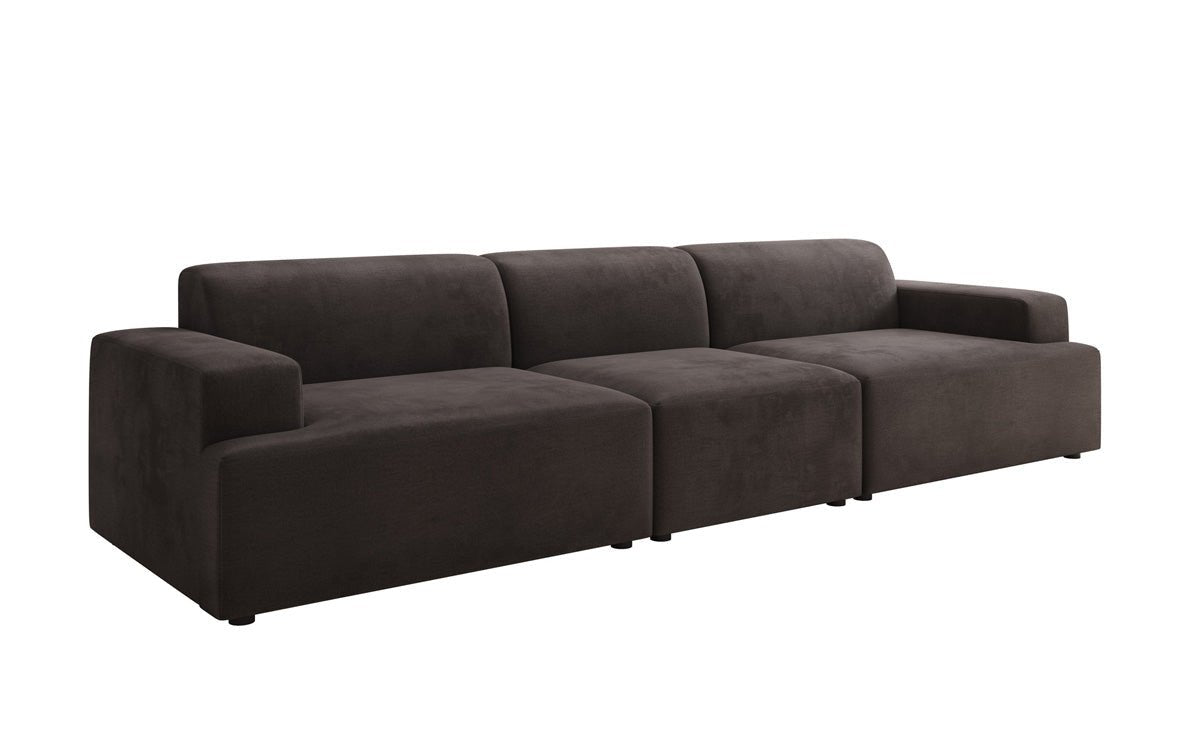 Designer Sofa Monza 3 Sitzer XXL in Samt