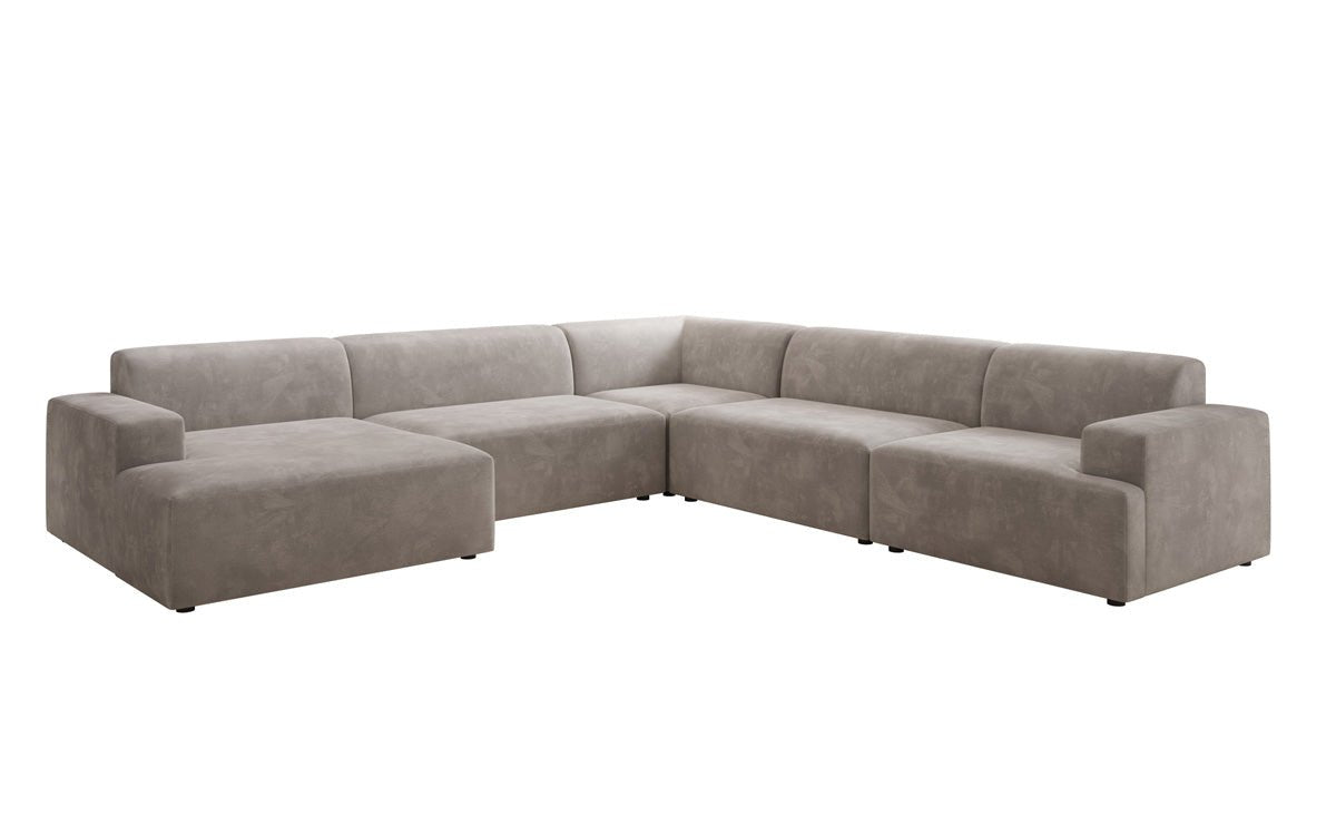 Designer Sofa Monza Wohnlandschaft U XXL in Samt