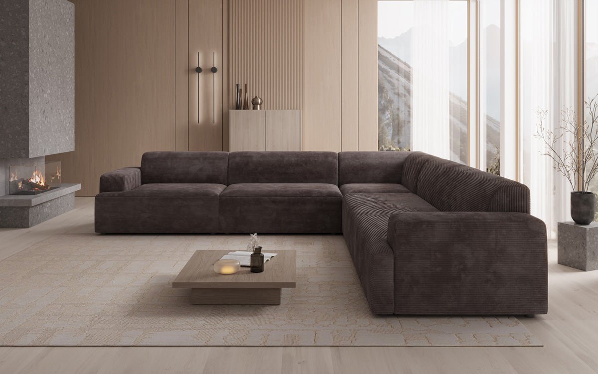 Designer Sofa Monza Wohnlandschaft L XXL in Cord