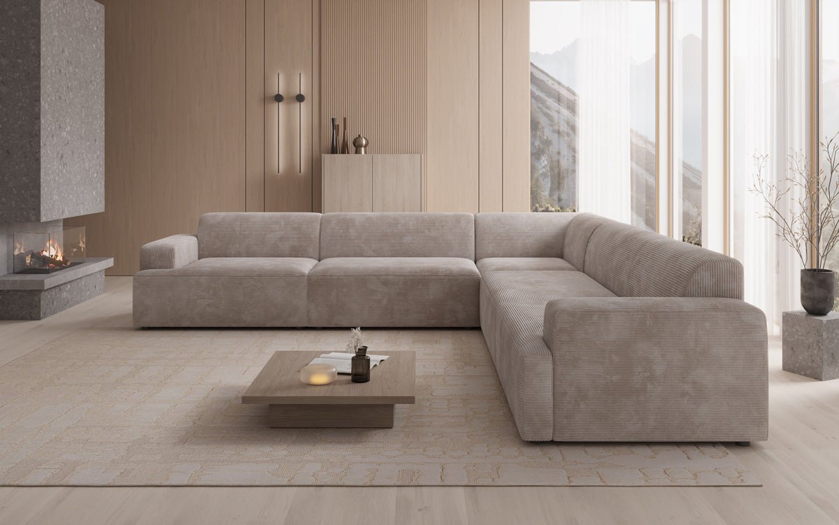 Designer Sofa Monza Wohnlandschaft L XXL in Cord