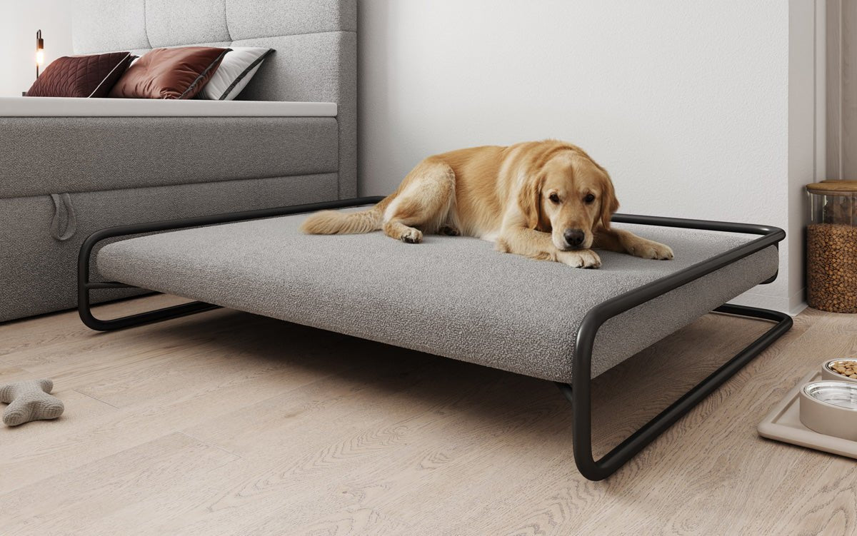 Hundebett Arlo 100×120 cm in Bouclé