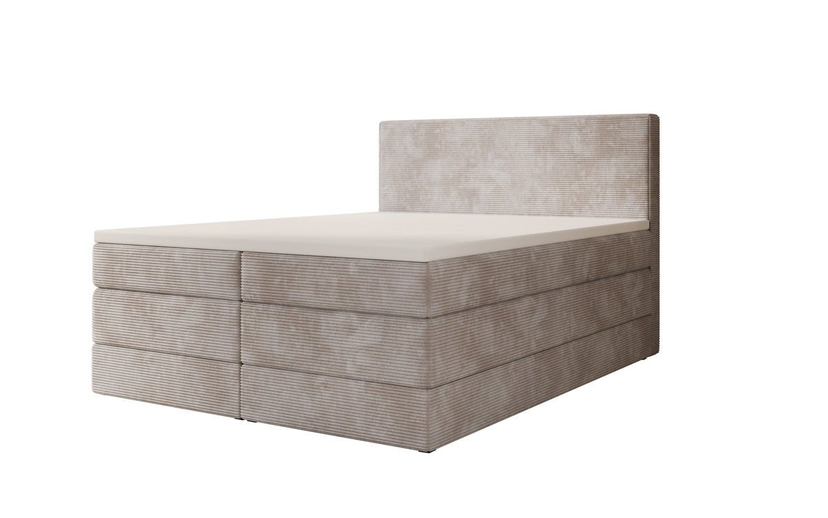 Boxspringbett Noren mit Stauraum in Cord