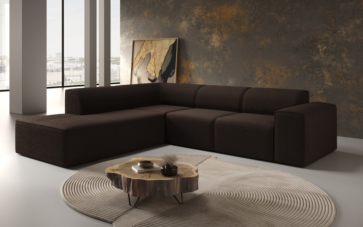 Designer Sofa Idiola L in Teddy Bouclé