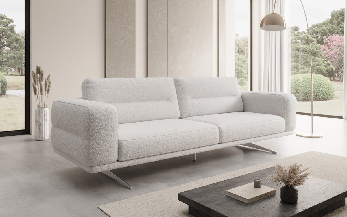 Designer Sofa Torino 3 Sitzer in Bouclé
