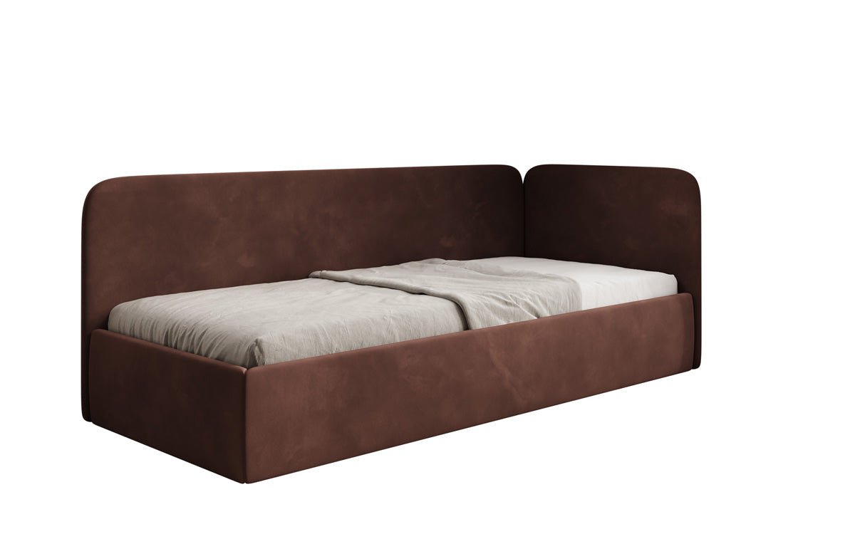 Designer Polsterbett/Gästebett/Sofa Cleo mit Stauraum