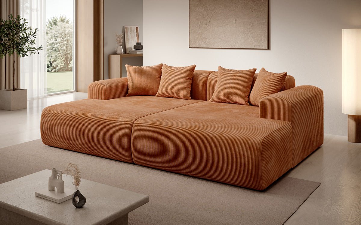 Designer Lounge-Sofa Shelly in Cord