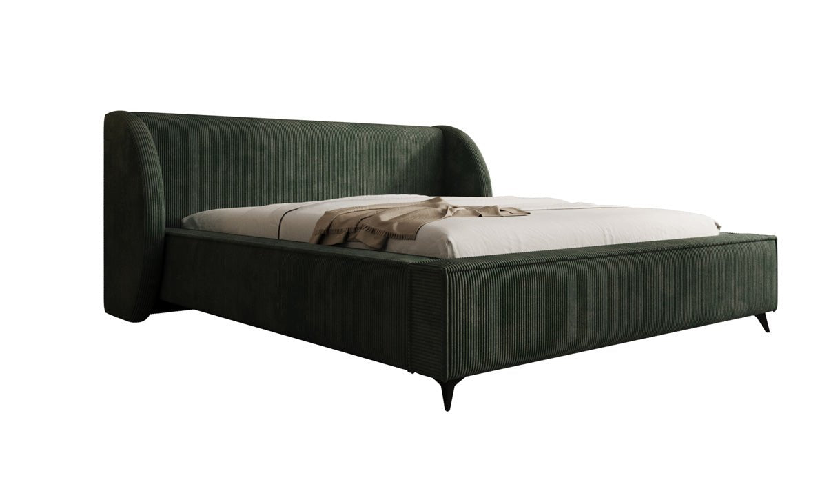 Designer Polsterbett Freya Cord mit Stauraum