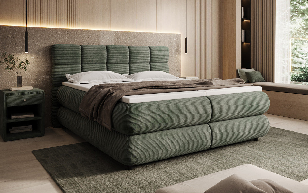 Boxspringbett Relana - elektrisch verstellbar in Cord