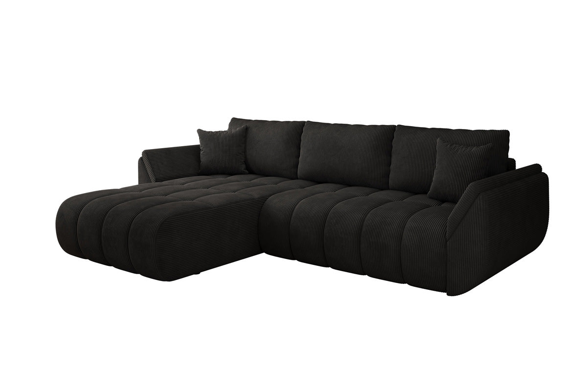 Designer Sofa Lenoa L mit Schlaffunktion und Stauraum in Cord