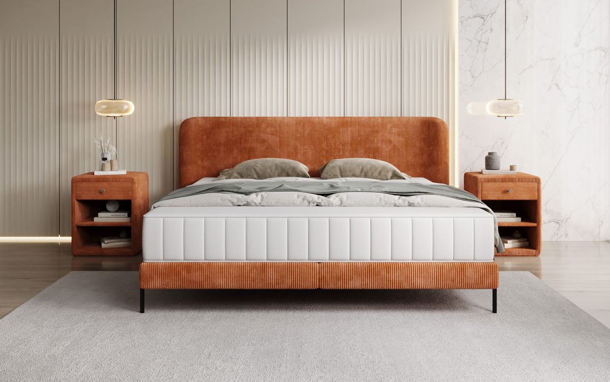 Designer Polsterbett Enna in Cord