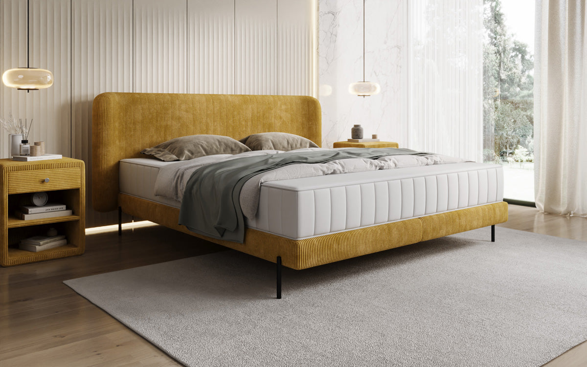 Designer Polsterbett Enna in Cord