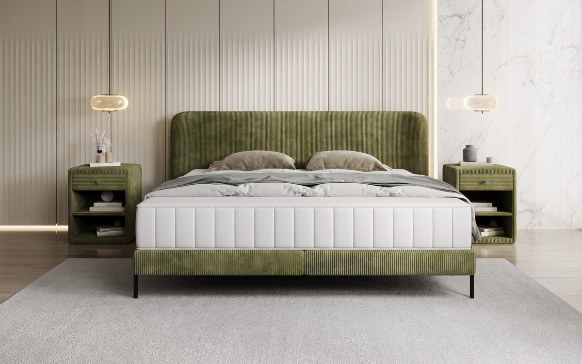 Designer Polsterbett Enna in Cord