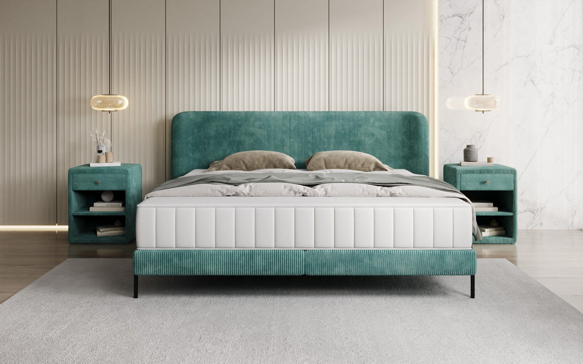 Designer Polsterbett Enna in Cord