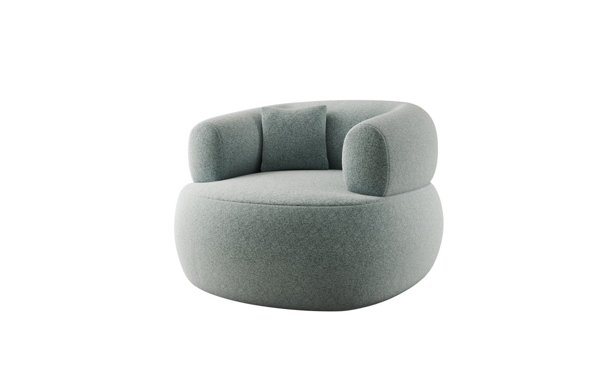 Designer Sofa-Sessel Bao in Strukturstoff - 360°-Drehfunktion