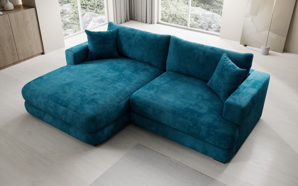 Designer Ecksofa Lima in Cord