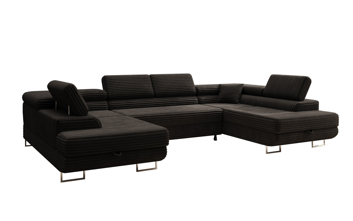 Designer Sofa Vigo mit Schlaf - und Klappfunktion in Cord