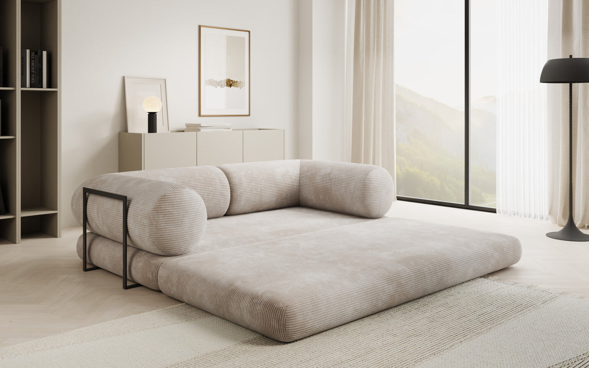 Designer Sofa Lazy Tube 3 Sitzer in Cord