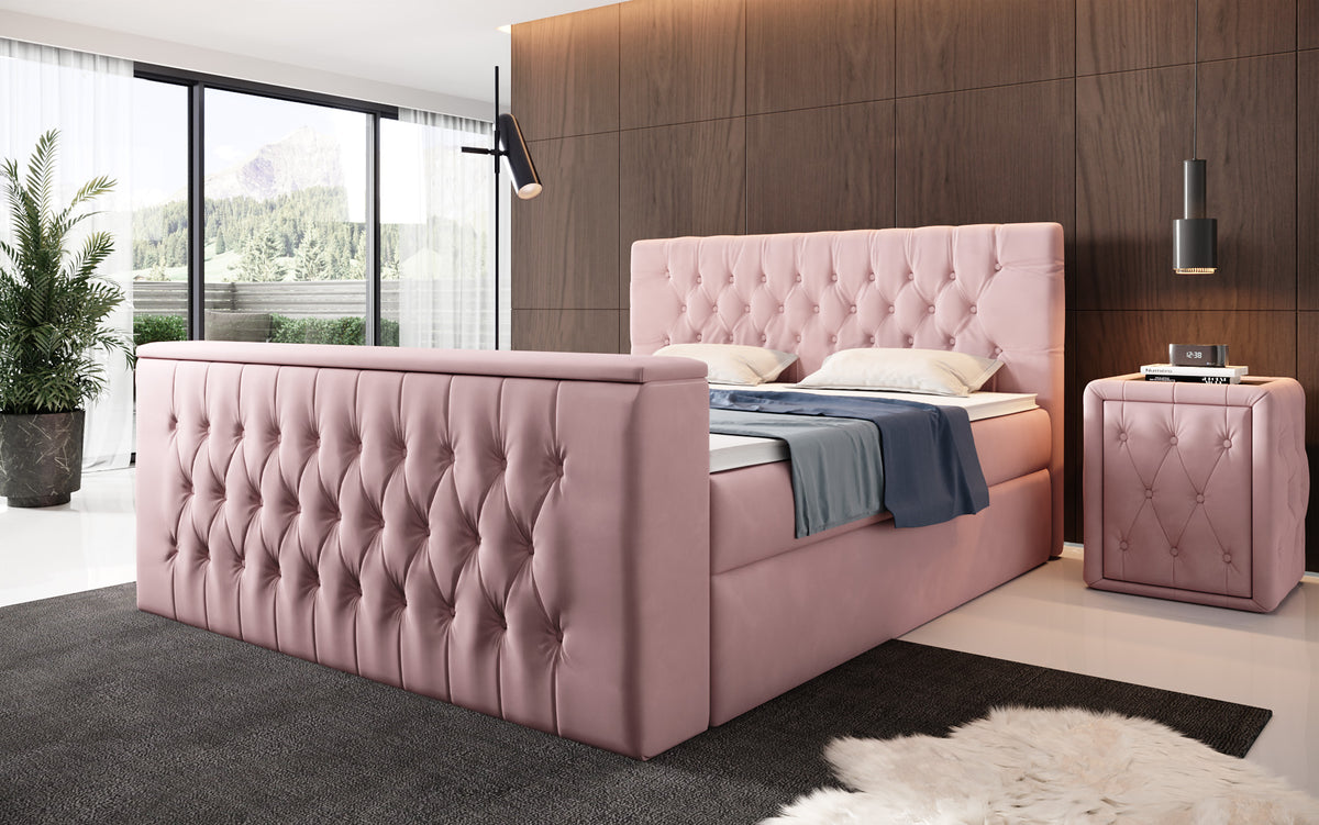 Boxspringbett Velano mit TV Lift und Stauraum