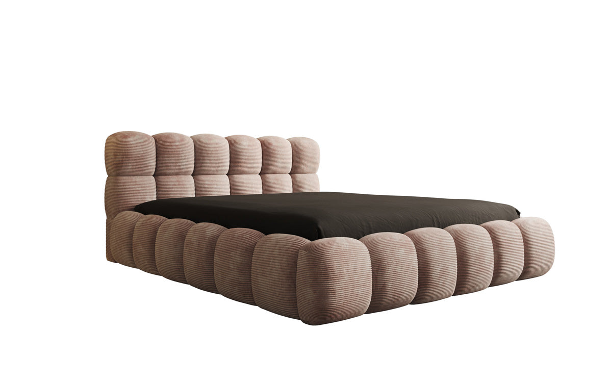 Designer Polsterbett Boston Cord mit Stauraum