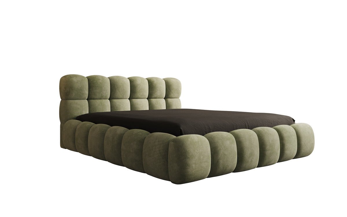 Designer Polsterbett Boston Cord mit Stauraum