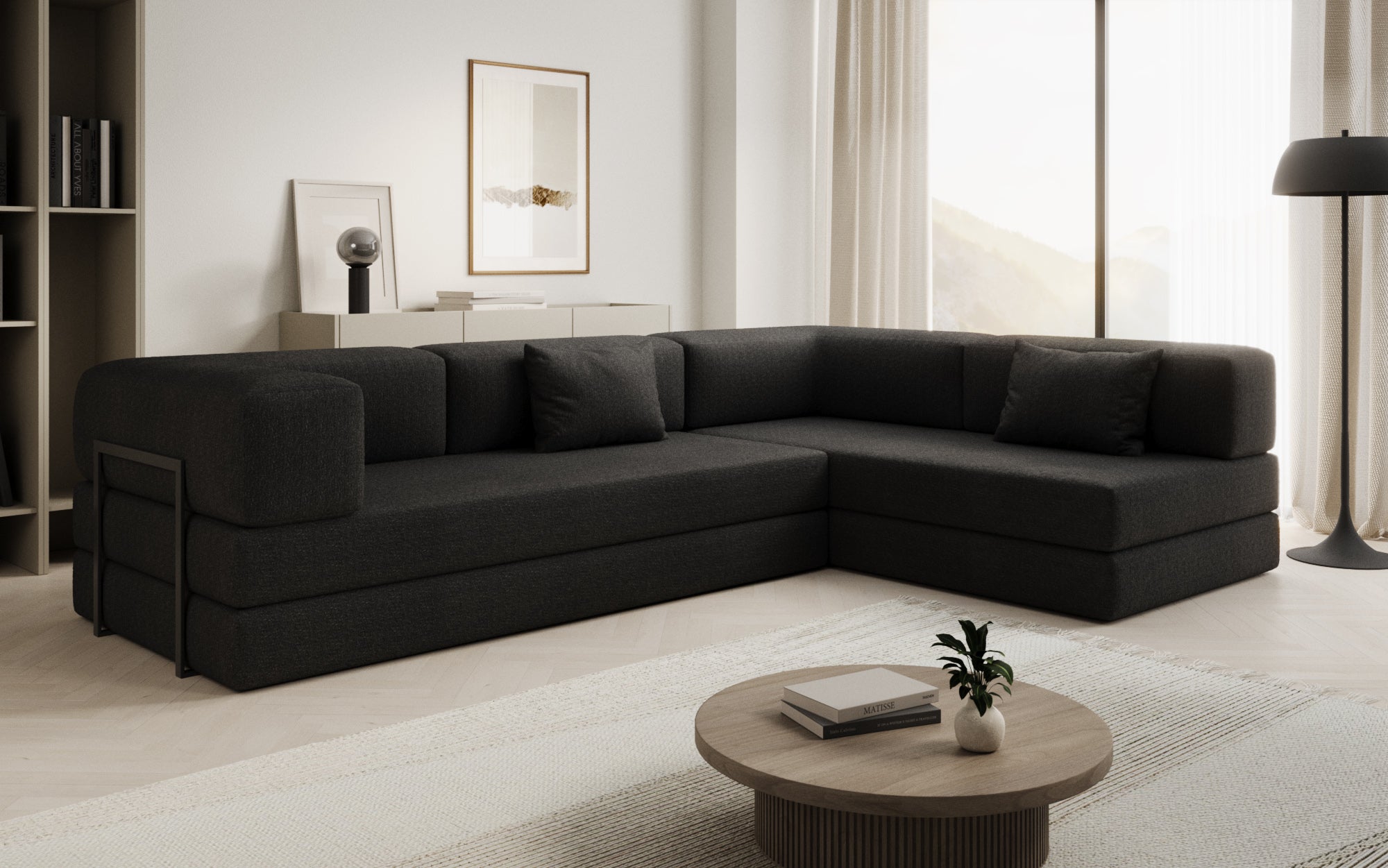 Extra hoes voor Sofa Lazy in Bouclé