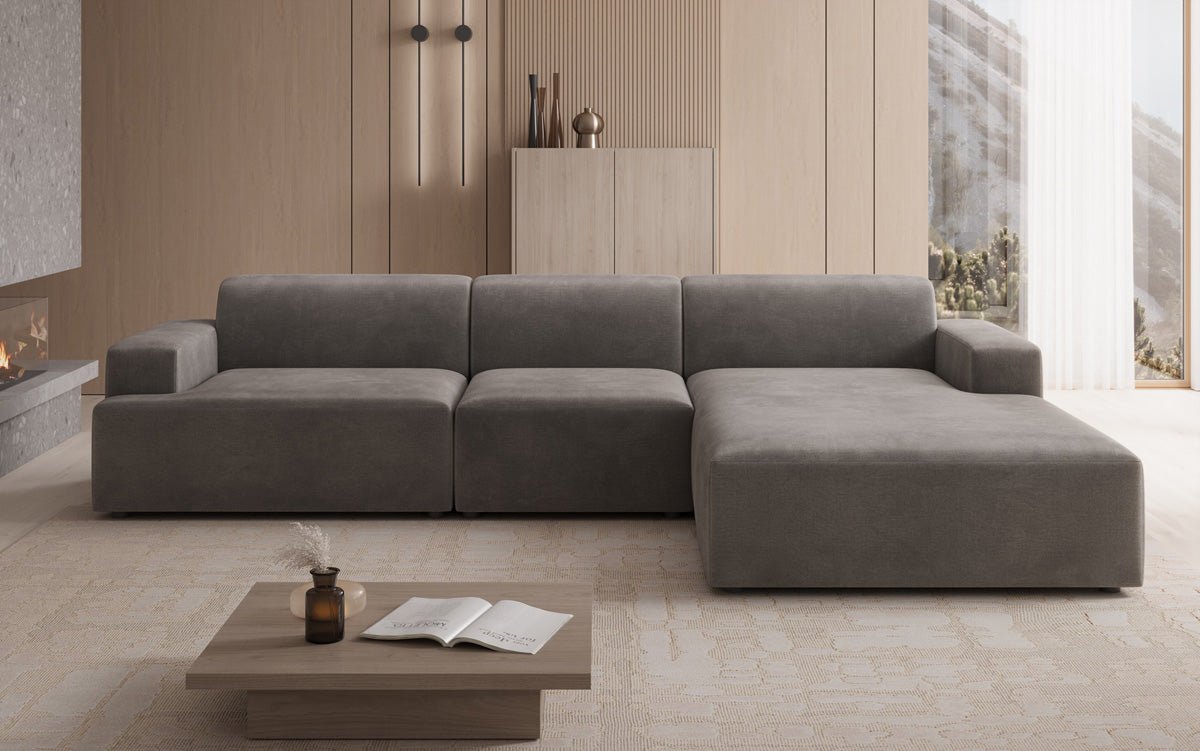 Designer Sofa Monza L Maxi in Samt