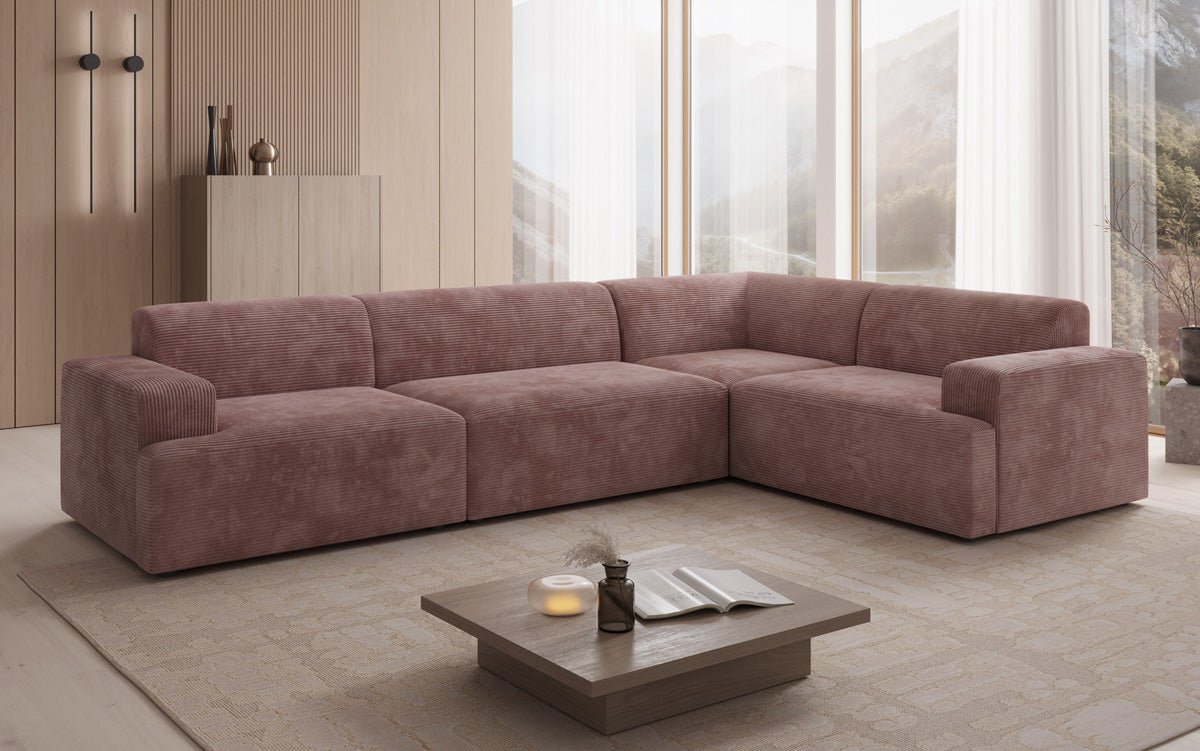 Designer Sofa Monza Wohnlandschaft L in Cord