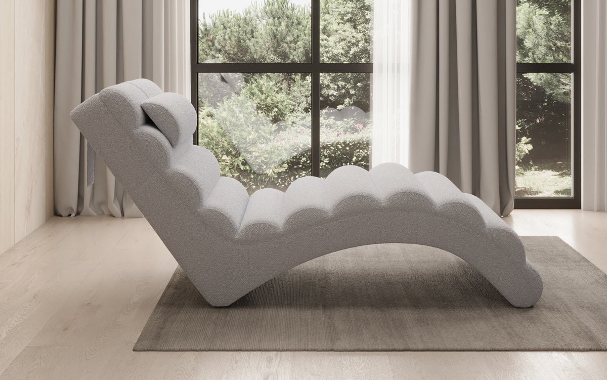 Designer Relax-Liege Malina in Bouclé