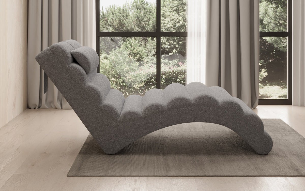 Designer Relax-Liege Malina in Bouclé