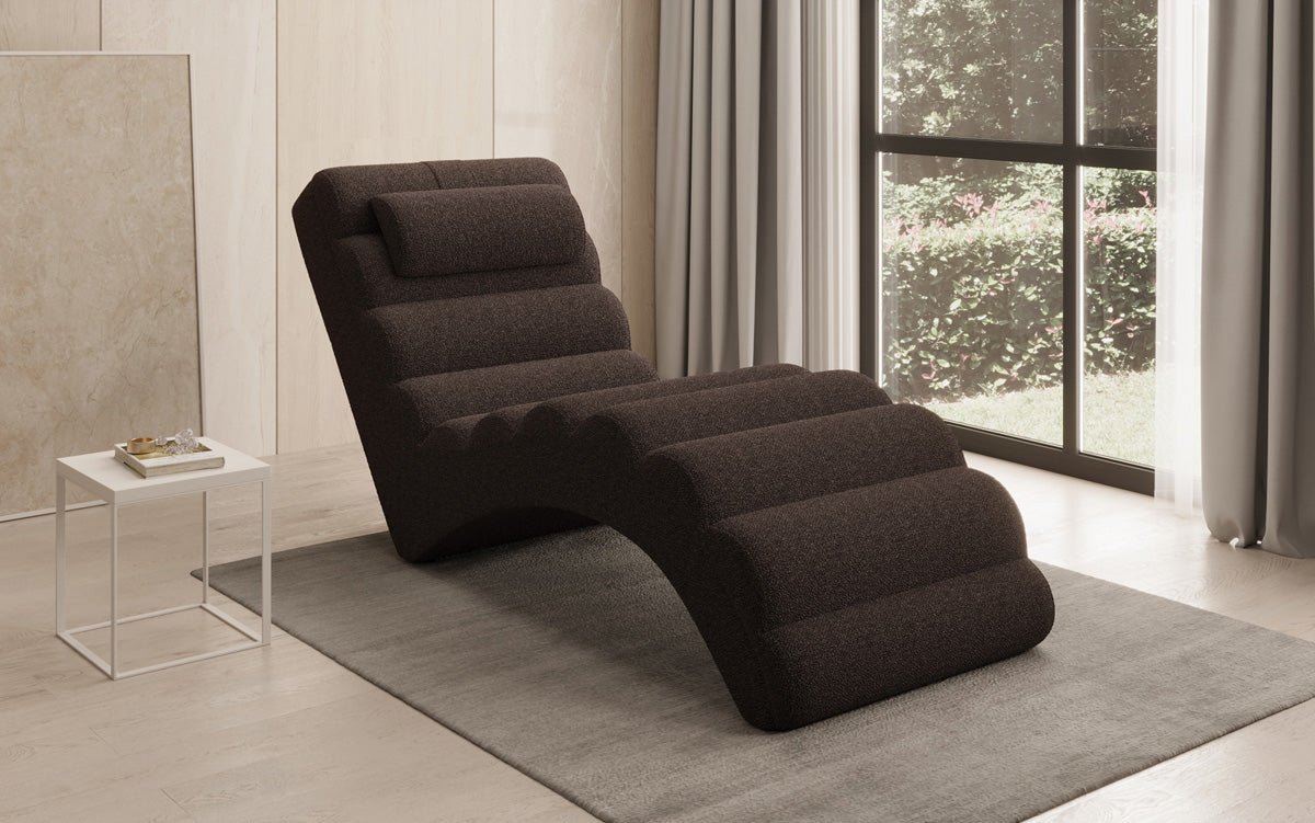 Designer Relax-Liege Malina in Bouclé