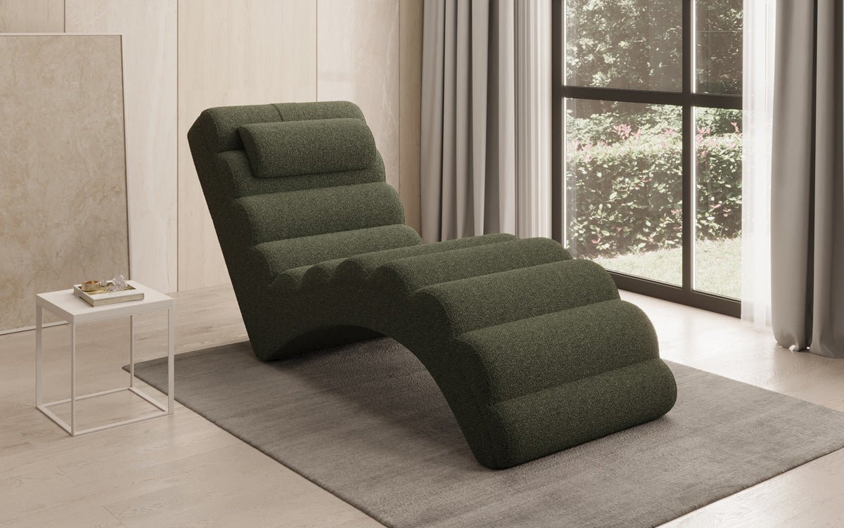 Designer Relax-Liege Malina in Bouclé