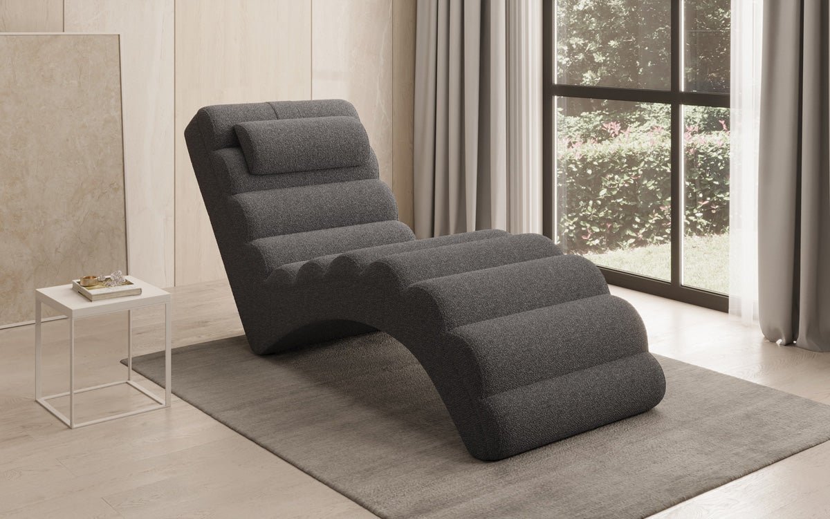 Designer Relax-Liege Malina in Bouclé