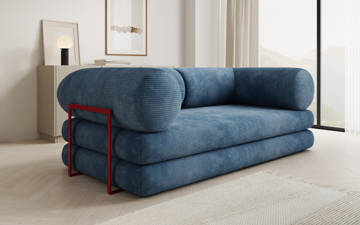 Designer Sofa Lazy Tube 3 Sitzer in Cord