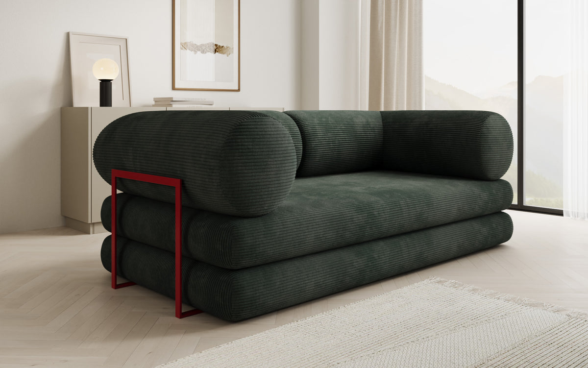 Designer Sofa Lazy Tube 3 Sitzer in Cord