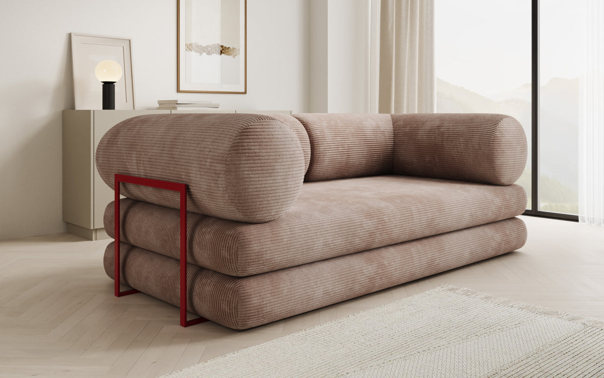Designer Sofa Lazy Tube 3 Sitzer in Cord