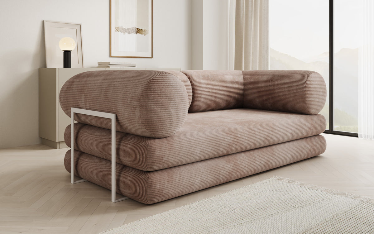 Designer Sofa Lazy Tube 3 Sitzer in Cord