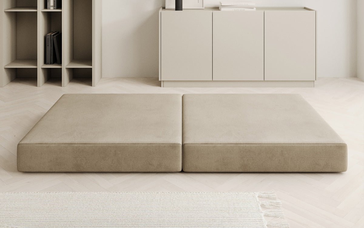 Beistellhocker Lazy in Samt