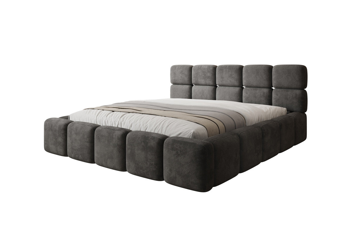 Designer Polsterbett Matilda Cord mit Stauraum