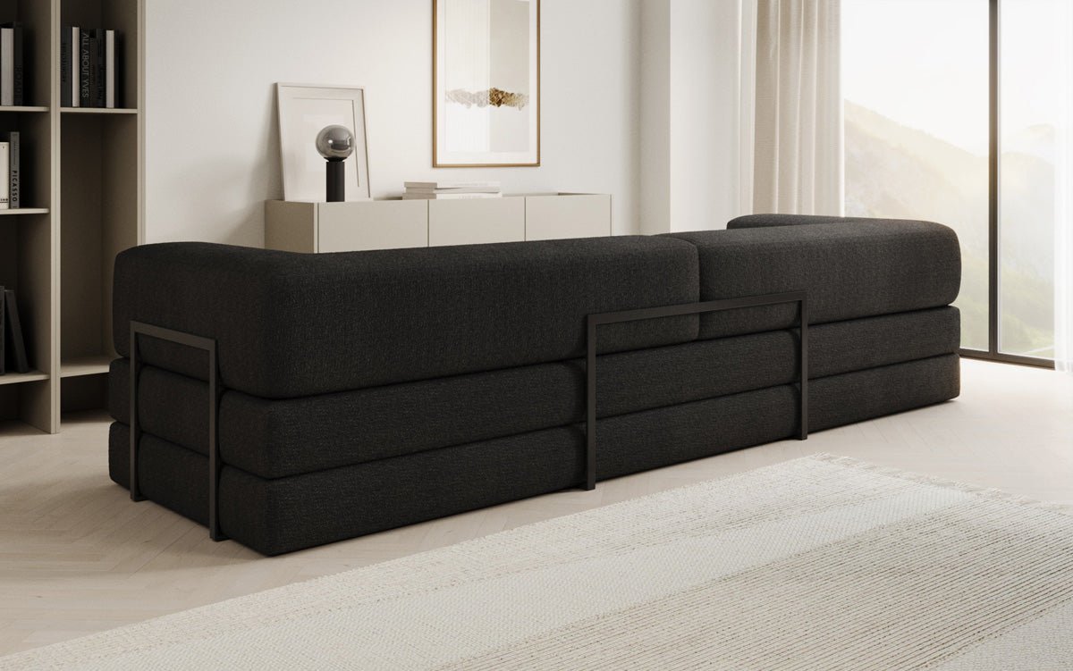 Designer Sofa Lazy 3 Sitzer XXL in Bouclé