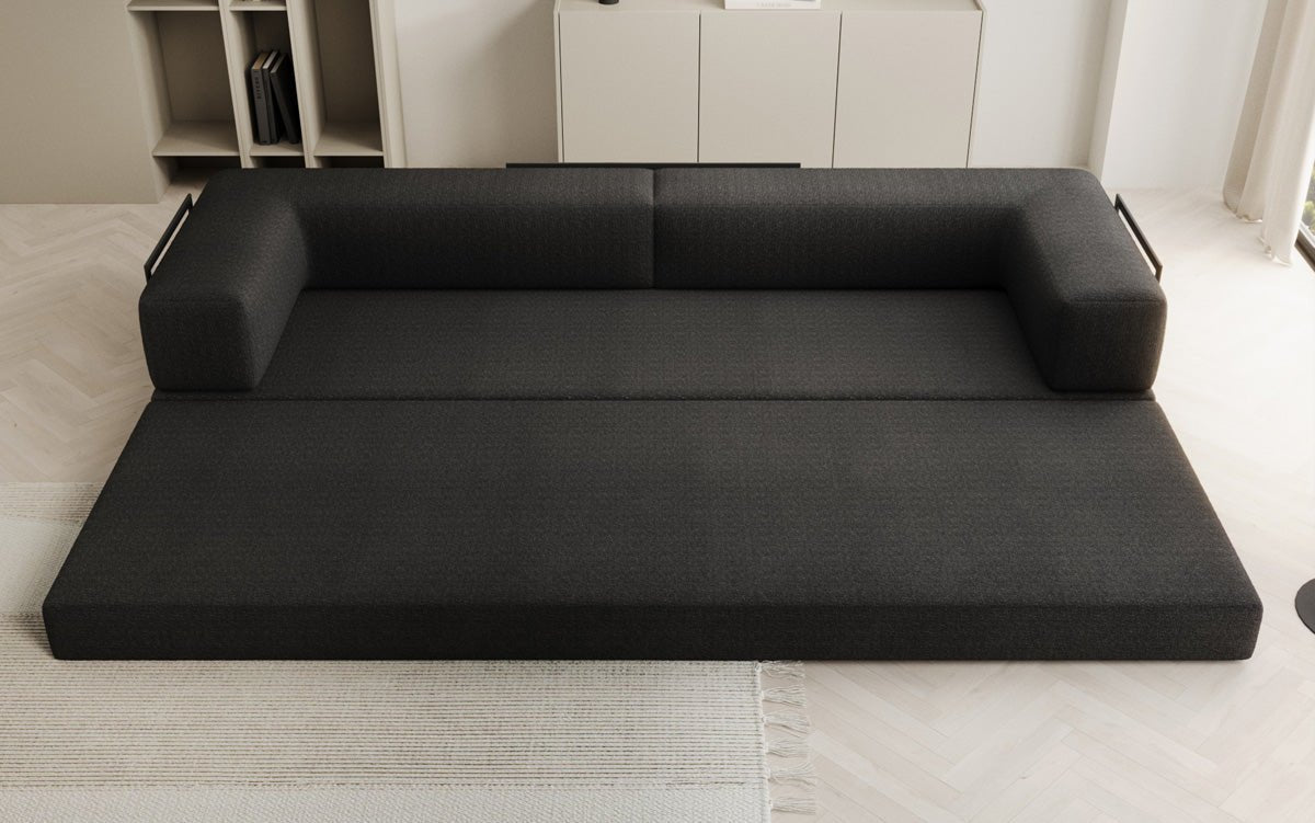 Designer Sofa Lazy 3 Sitzer XXL in Bouclé