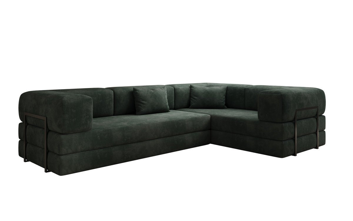 Designer Sofa Lazy L geschlossen in Cord