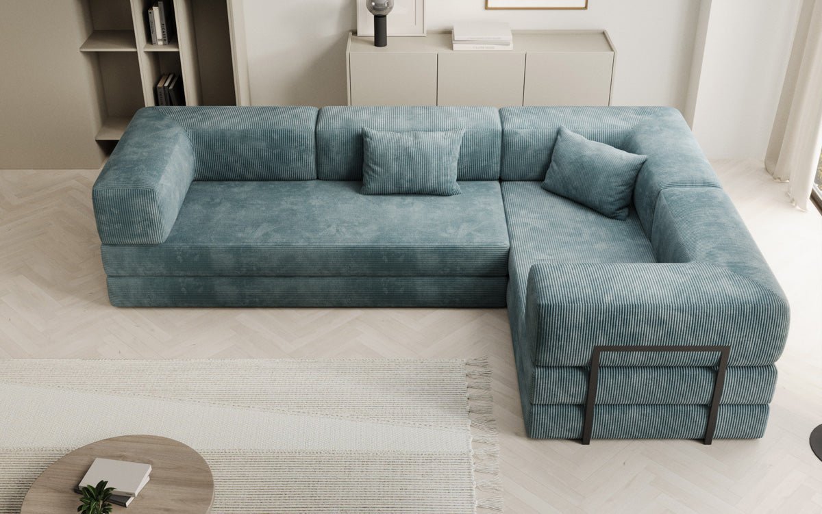 Designer Sofa Lazy L geschlossen in Cord