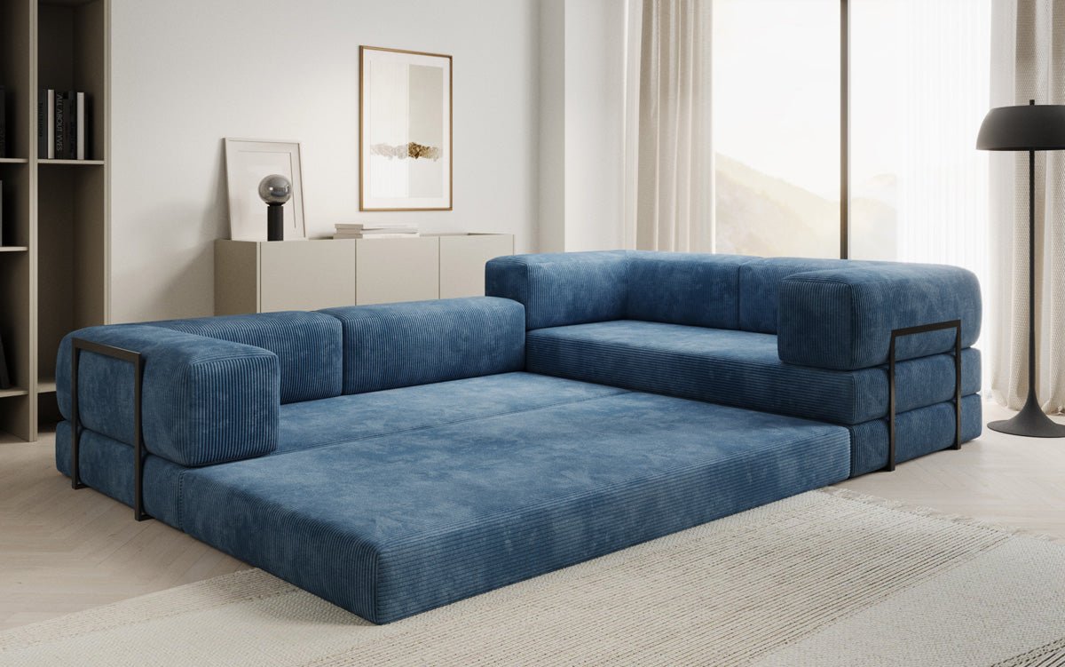 Designer Sofa Lazy L geschlossen in Cord