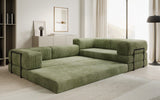 Designer Sofa Lazy L geschlossen in Cord