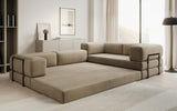 Designer Sofa Lazy L geschlossen in Samt