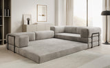 Designer Sofa Lazy L geschlossen in Samt