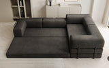 Designer Sofa Lazy L geschlossen in Samt