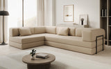 Designer Sofa Lazy L in Bouclé