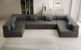 Designer Sofa Lazy U in Bouclé