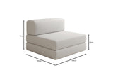 Designer Sofa Mittelmodul Lazy in Bouclé